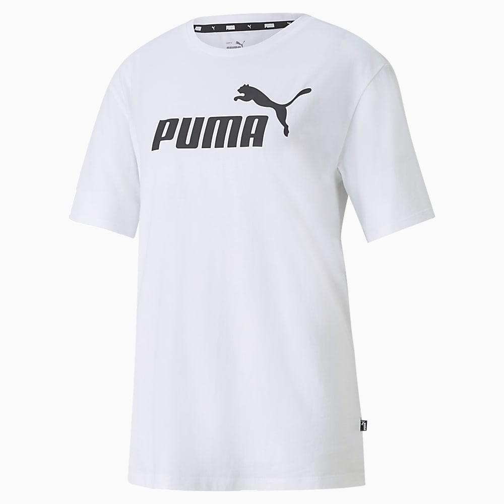 Görüntü Puma ESSENTIALS Logo Boyfriend Kadın Tişört #1