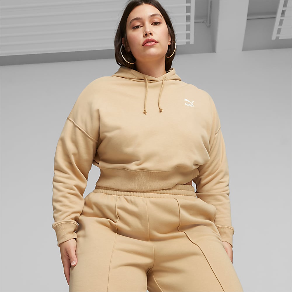 Görüntü Puma CLASSICS Kadın Crop Kapüşonlu Sweatshirt #2