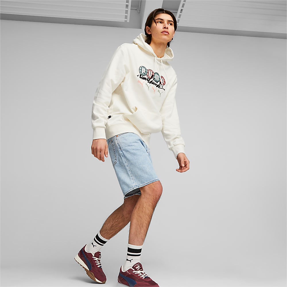 Görüntü Puma SWxP PUMA WORLDWIDE Erkek Kapüşonlu SWEATSHIRT #2