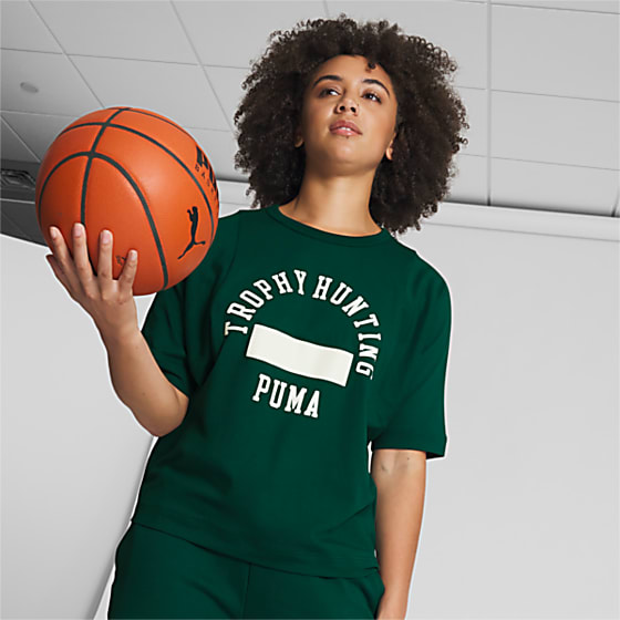 Женская футболка Puma PUMA X TROPHY HUNTING Basketbol Tişörtü для баскетбола