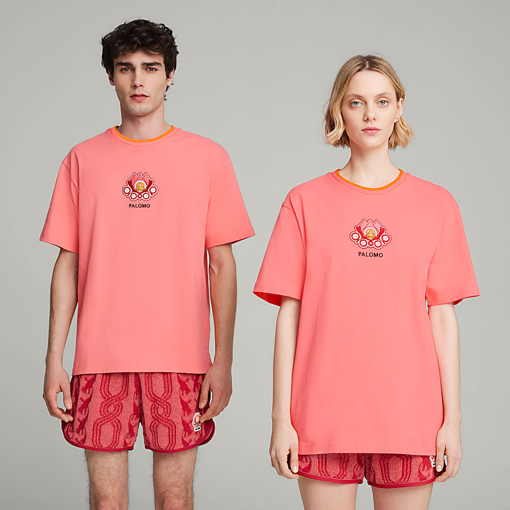 PUMA X PALOMO Desenli Ti ort Pembe Puma Sku 625558 26 PUMA Turkiye Resmi Al veri Sitesi