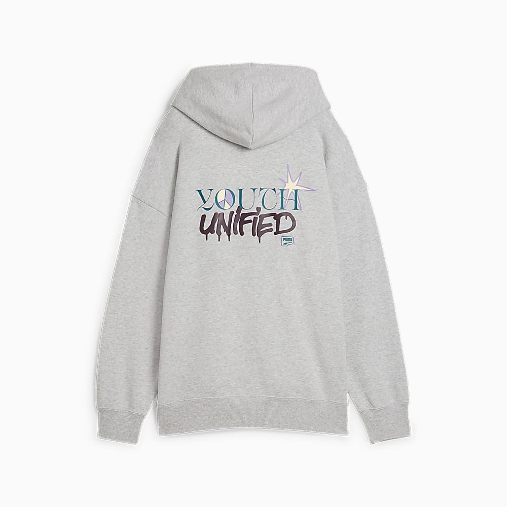 DOWNTOWN Kad n Oversize Kapu onlu Sweatshirt Gri Puma Sku 626658 04 PUMA Turkiye Resmi Al veri Sitesi