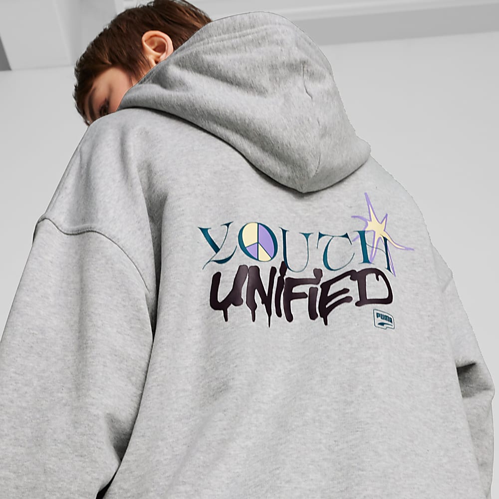 Görüntü Puma DOWNTOWN Kadın Oversize Kapüşonlu Sweatshirt #2