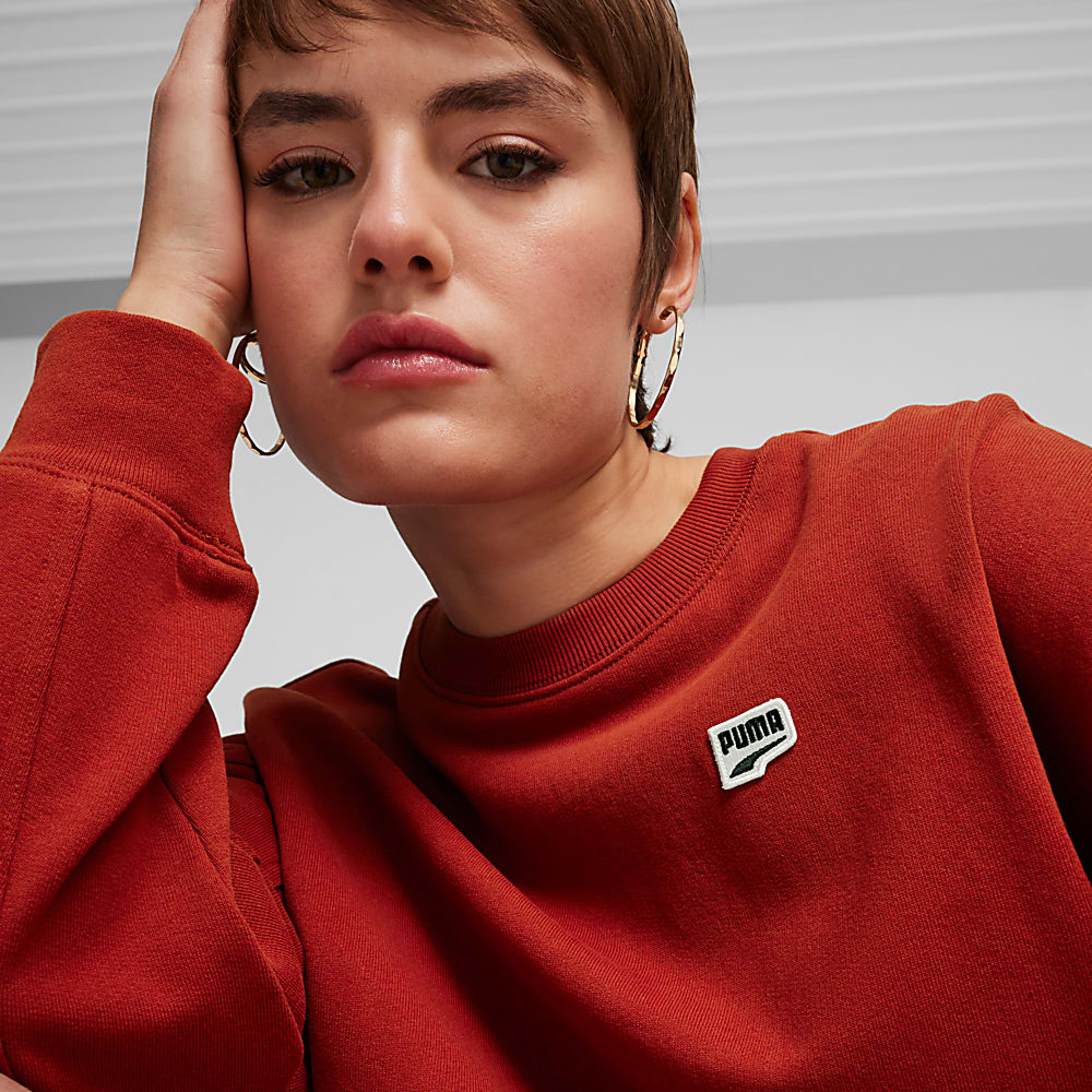 Görüntü Puma DOWNTOWN RE:COLLECTION Kadın Bisiklet Yaka Sweatshirt #2