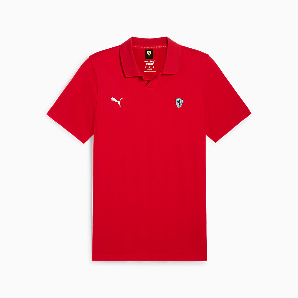 Scuderia Ferrari Style Erkek Jacquard Polo K rm z Puma Sku 627097 02 PUMA Turkiye Resmi Al veri Sitesi