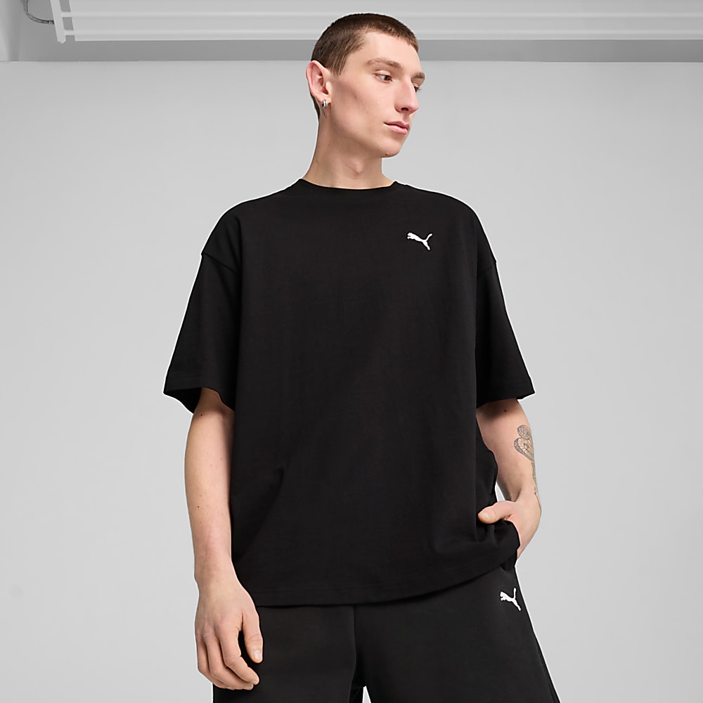 Görüntü Puma Wardrobe ESSENTIALS Erkek Geniş Kesim Tişört #1