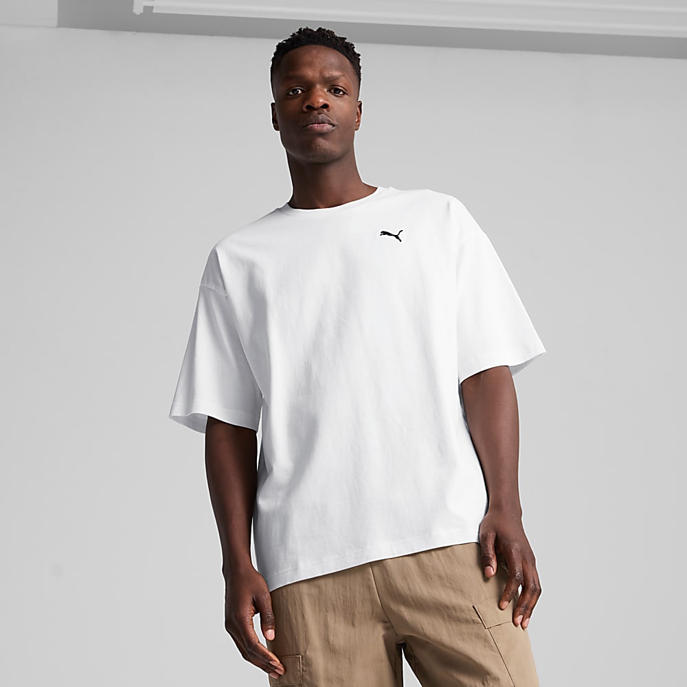 Görüntü Puma Wardrobe ESSENTIALS Erkek Geniş Kesim Tişört #1