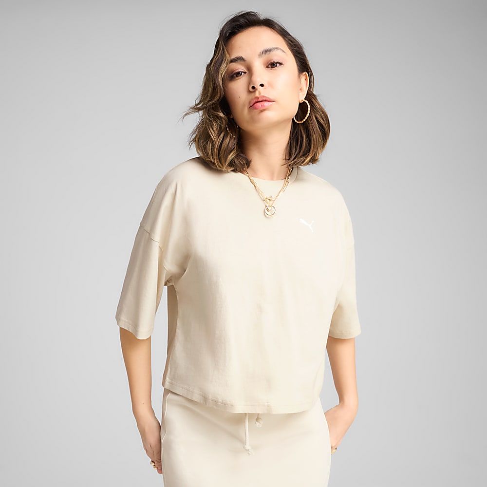 Görüntü Puma WARDROBE ESS Kadın Oversize Kısa Tişört #1