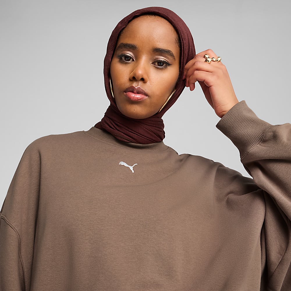 Görüntü Puma Wardrobe ESSENTIALS Kadın Geniş Kesim SWEATSHIRT #2