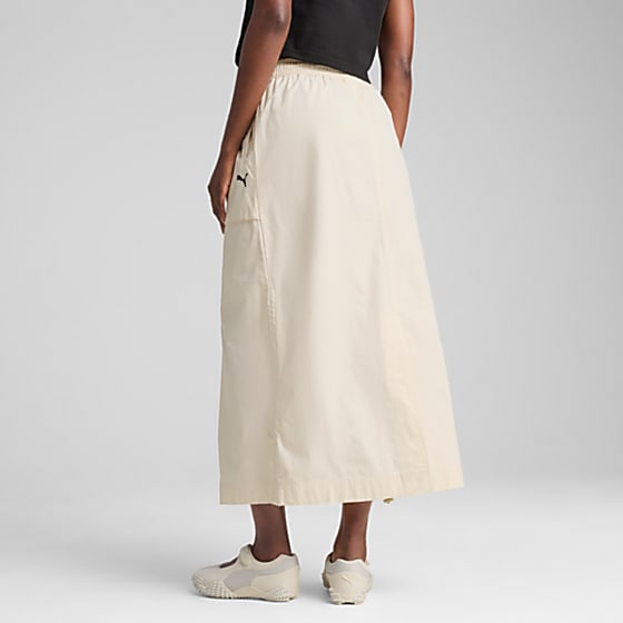 Görüntü Puma Kadın FUTURE.PUMA.ARCHIVE Fermuarlı Maksi Örme Etek