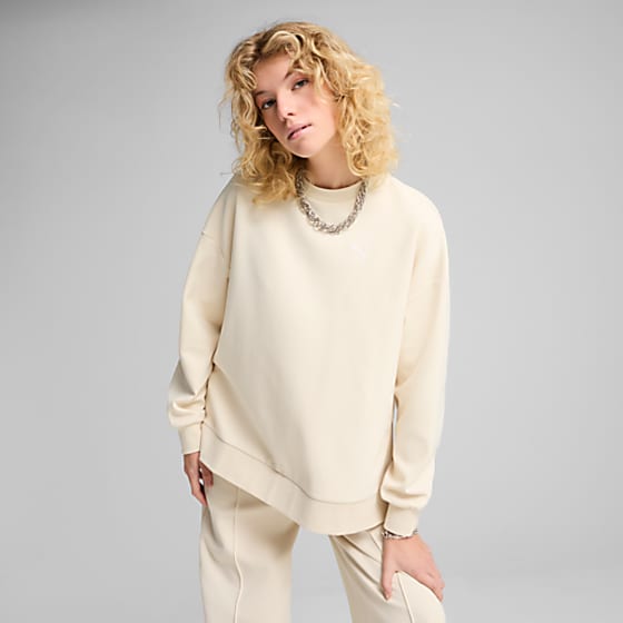 Görüntü Puma WARDROBE ESSENTIALS Kadın Geniş Kesim Bisiklet Yaka SWEATSHIRT