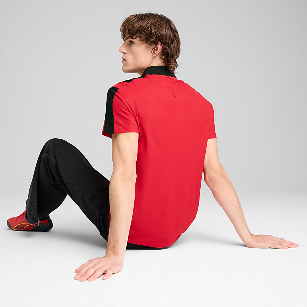 Görüntü Puma Scuderia Ferrari Race MT7 Erkek Polo Tişört #2