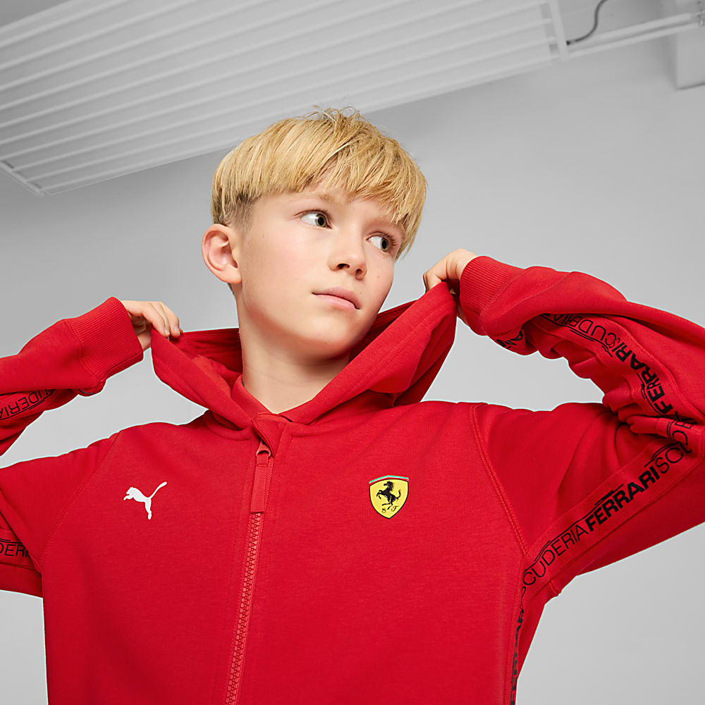 Görüntü Puma SCUDERIA FERRARI Race Genç Kapüşonlu Ceket #2