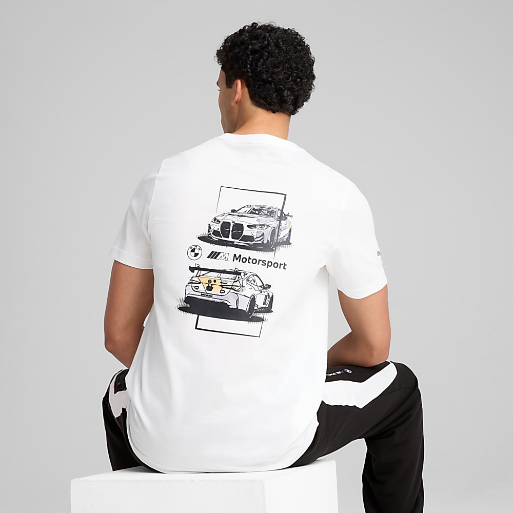 Görüntü Puma BMW M Motorsport Car GRAPHIC Erkek Tişört #2