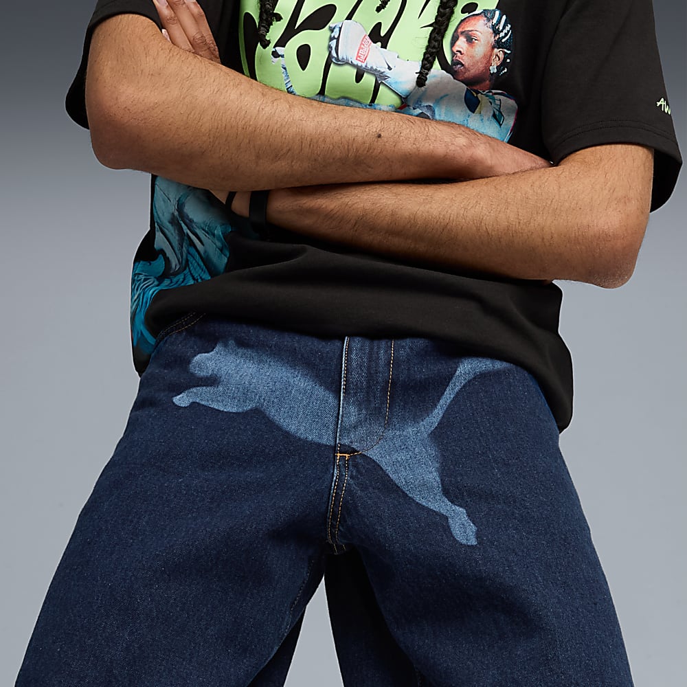 Görüntü Puma A$AP ROCKY x PUMA Erkek Kot Şort #2