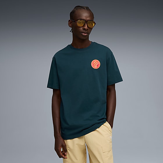 Мужская футболка Puma Wardrobe ESSENTIALS Sports Legacy Geniş Kesim