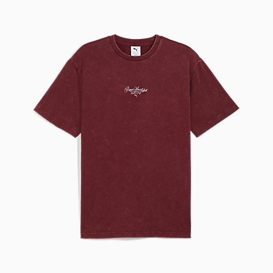 Мужская футболка Puma GRAPHIC Font Play Washed Geniş Kesim