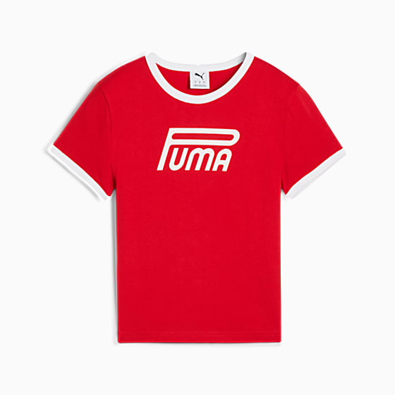 Görüntü Puma FUTURE.PUMA.ARCHIVE GRAPHIC Kadın Dar Kesim Tişört