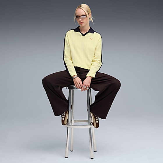 Görüntü Puma T7 Kadın Geniş Kesim Uzun Kollu Polo