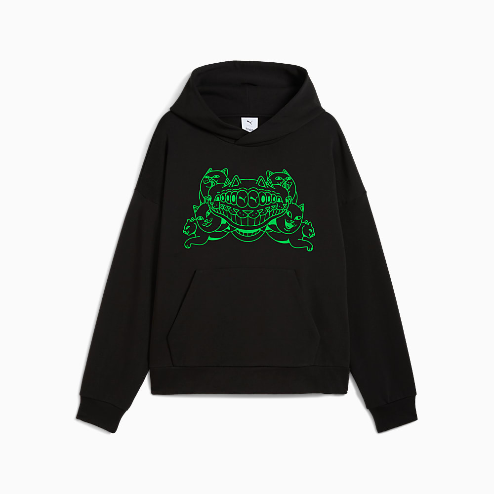 PUMA x RIPNDIP Boxy Erkek Kapüşonlu SWEATSHIRT | Siyah | Puma