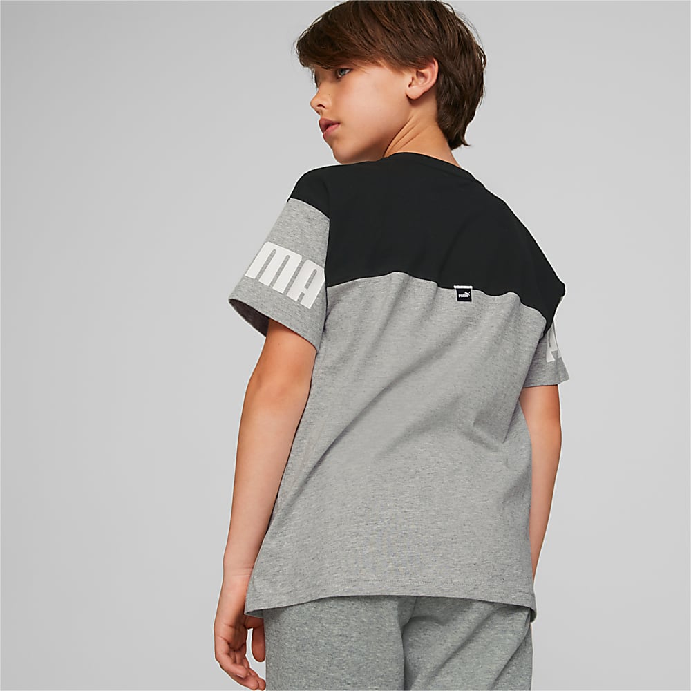 Görüntü Puma Power Colour Block Genç Tişört #2