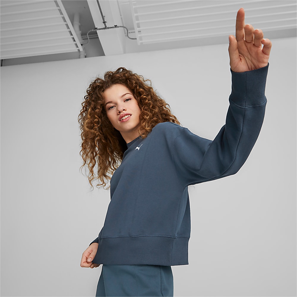 HER Kad n Bisiklet Yaka Sweatshirt