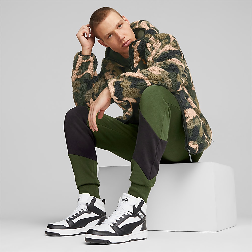 Görüntü Puma Sherpa Kapüşonlu Baskılı Erkek Ceket #2