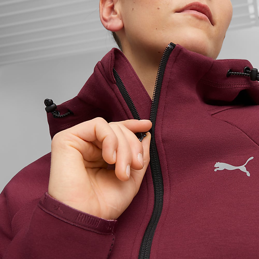 Görüntü Puma EVOSTRIPE Kadın Fermuarlı Kapüşonlu Sweatshirt #2