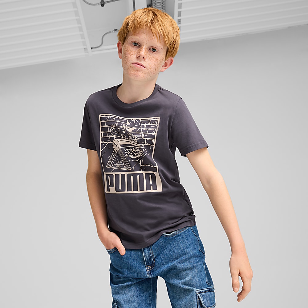 Görüntü Puma ESS+ MID 90s Genç Grafik Tişört #1