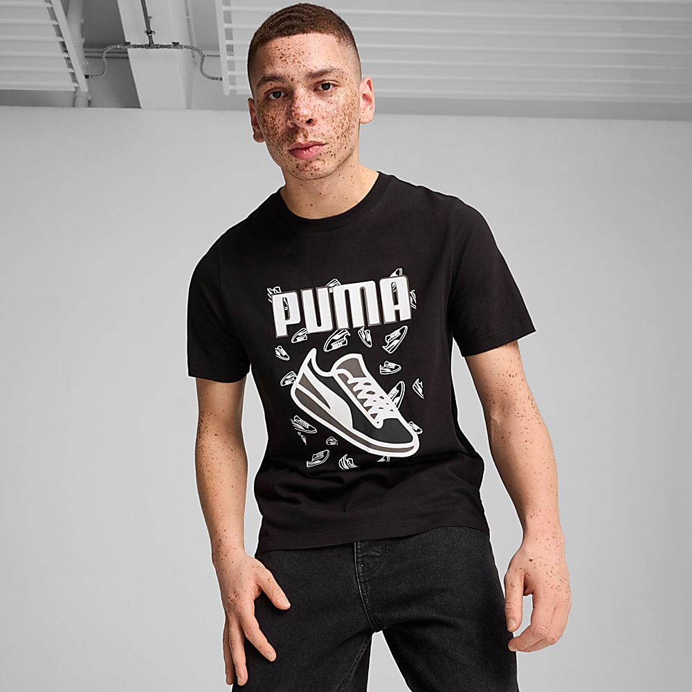 Görüntü Puma GRAPHICS Erkek Spor Ayakkabı Baskılı Tişört #1