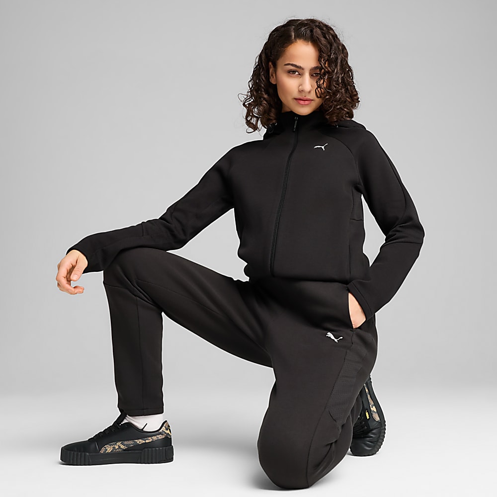 kadin-evostripe-tam-fermuarli-kapusonlu-sweatshirt