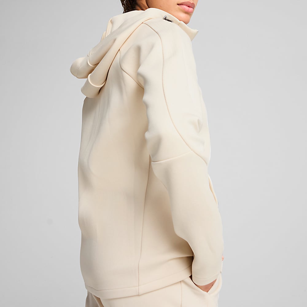 kadin-evostripe-tam-fermuarli-kapusonlu-sweatshirt