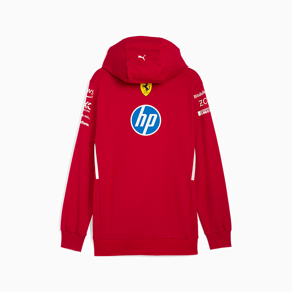 SCUDERIA FERRARI 2025 Team Erkek Kapüşonlu SWEATSHIRT | Kırmızı