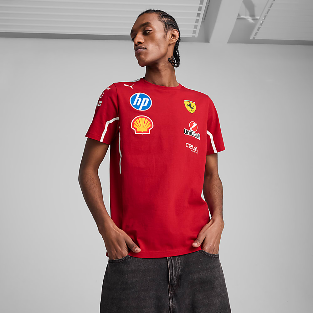 Görüntü Puma SCUDERIA FERRARI 2025 Erkek Takım Tişörtü #1