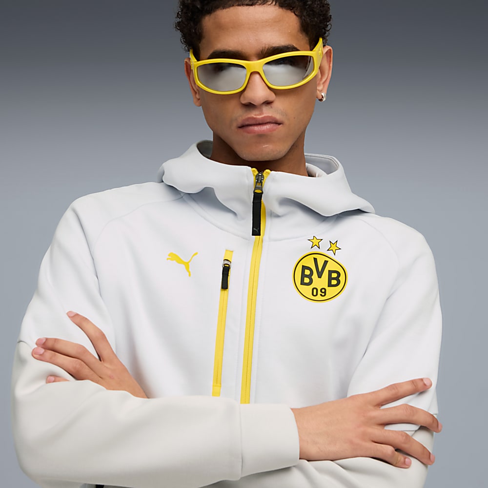 Görüntü Puma BORUSSIA Dortmund PUMATECH Erkek Kapüşonlu Ceket #2