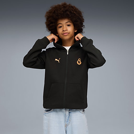 Görüntü Puma GALATASARAY FtblESSENTIALS Genç Kapüşonlu Ceket