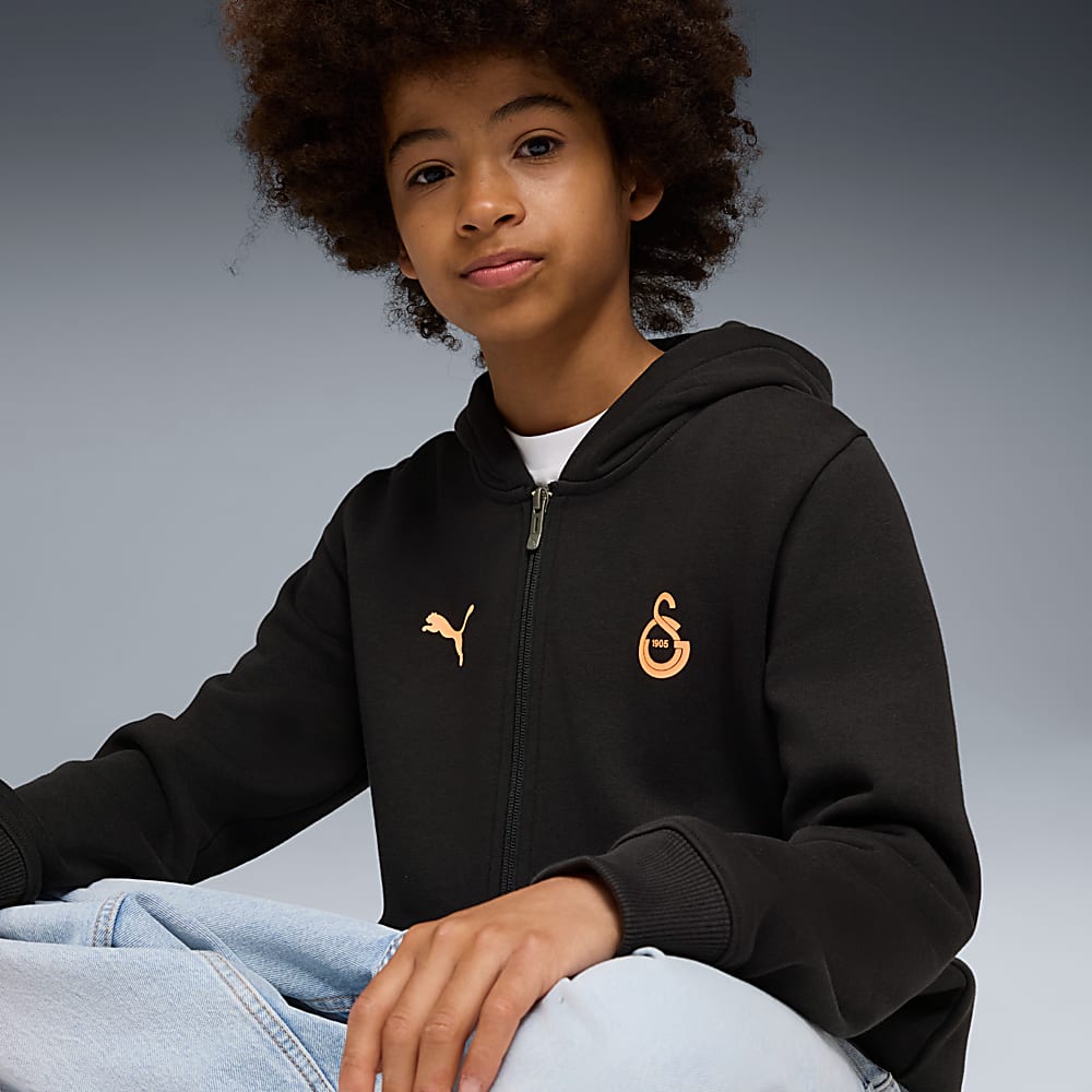Görüntü Puma GALATASARAY FtblESSENTIALS Genç Kapüşonlu Ceket #2