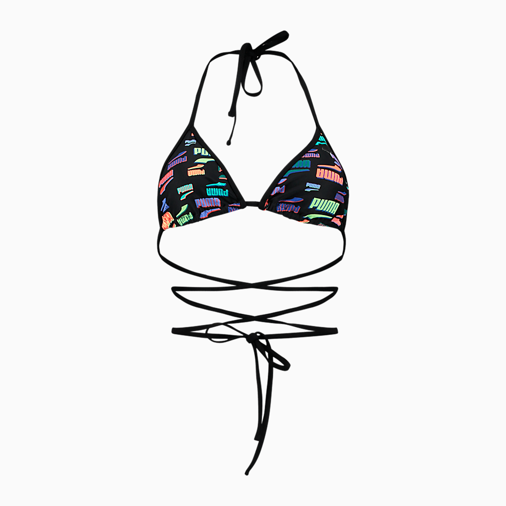Görüntü Puma PUMA SWIM Kadın Wrap Around Üçgen Bikini Üstü #1