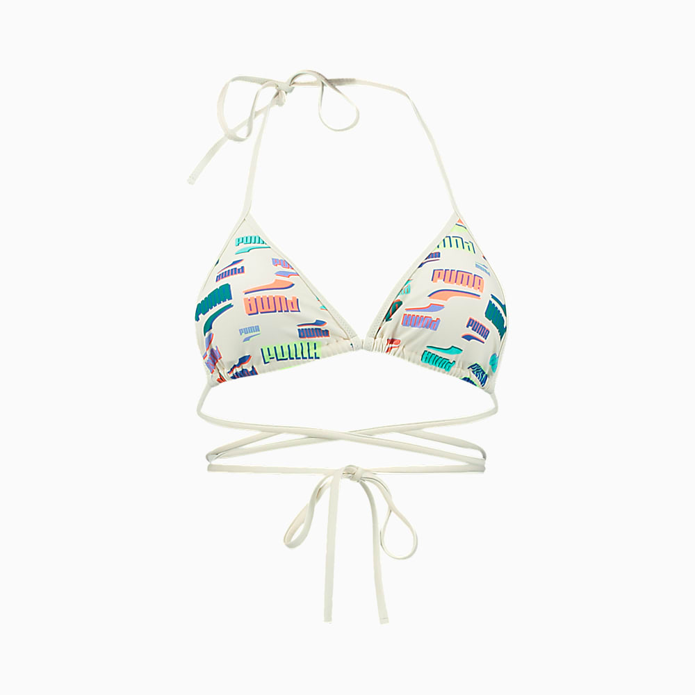 Görüntü Puma PUMA SWIM Kadın Wrap Around Üçgen Bikini Üstü #1