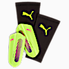 Canilleras de fútbol ULTRA Light unisex, Yellow Alert-Puma Aged Silver, small-PER
