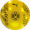 Pelota de fútbol del Borussia Dortmund, Cyber Yellow-PUMA Black, small-PER