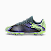Chimpunes para juniors FUTURE 7 PLAY FG/AG, Gray Skies-Elektro Purple-Fizzy Apple-PUMA White, small-PER