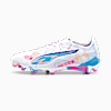Chimpunes ULTRA 5 ULTIMATE VOLUME UP FG unisex, PUMA White-Luminous Blue-Poison Pink-Fizzy Melon, small-PER