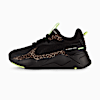 Zapatillas RS-X Animal Print para mujer, PUMA Black-PUMA Black-Fizzy Apple, small-PER