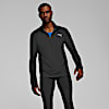 Polo manga larga y cierre RUN CLOUDSPUN para hombre, PUMA Black, small-PER
