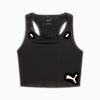 Crop top RUN ULTRASPUN para mujer, PUMA Black-Fireglow, small-PER