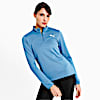 Polera Outdoor Inspired 1/4 zip para mujer, Zen Blue, small-PER