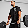 Polo de training Graphics Illustration para hombre, PUMA Black, small-PER