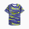 Polo de running estampada VELOCITY para hombre, Blue Crystal, small-PER