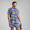 Polo de running estampada VELOCITY para hombre, Blue Crystal, small-PER